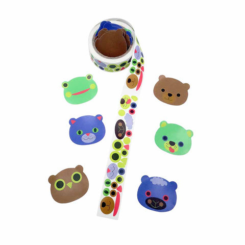 Animal Face Sticker Roll (1800pc)