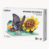 Wooden 3D Puzzle - Entomological Souvenirs: Papilio Memnon Butterfly 63pc