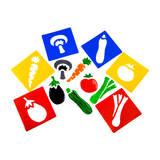 Vegetable Stencils 6pc
