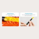 Twistable Window Crayons: 12 Colours