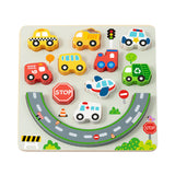 2-in-1 Balance Puzzle: Transportation 12pc