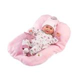 Llorens - Baby Girl Doll w Crying Mechanism, Clothing & Cushion: Heidi 42cm