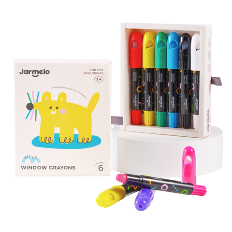 Twistable Window Crayons: 6 Colours
