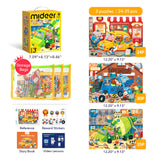 Level Up! Puzzles - Level 3: City Teamers 24-35pc
