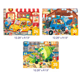 Level Up! Puzzles - Level 3: City Teamers 24-35pc