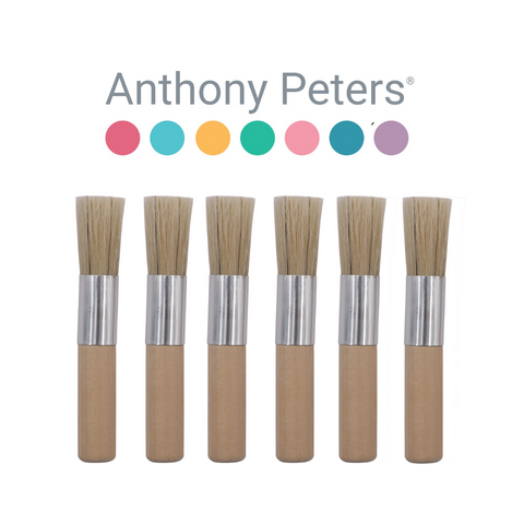 Chunky Stencil Brushes 14mm; 6pc