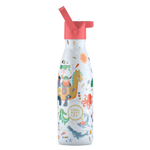 Cool Bottles Kids Reusable Thermal Bottle: Brave Vikings 350ml