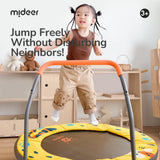 Leap Leopard Mini Trampoline with Handle Bar 92cm