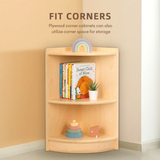 Wooden Corner Shelf - Plywood 60 x 30cm