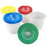 Paint Pots with Non-Spill Lids 4pc