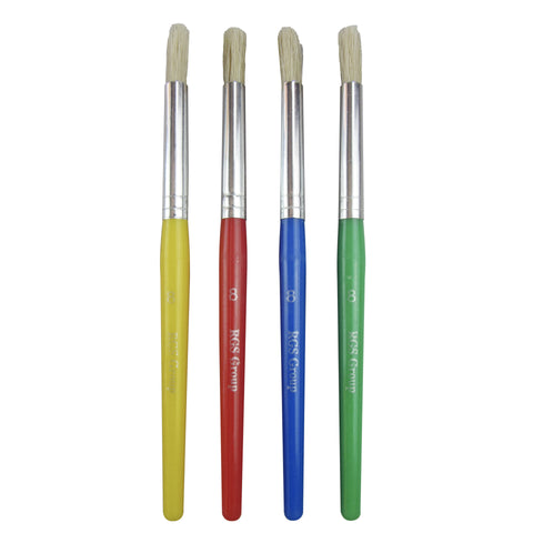 Round Paint Brushes 4pc #8
