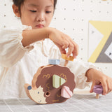 Screw Toy: Wooden Twisting Hedgehog