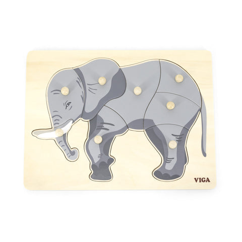 Montessori Peg Puzzles: Assorted Animals 8pc
