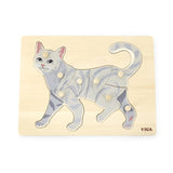 Montessori Peg Puzzles: Assorted Animals 8pc
