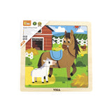 Framed Wooden Puzzle: Horse 9pc