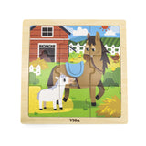 Framed Wooden Puzzle: Horse 9pc