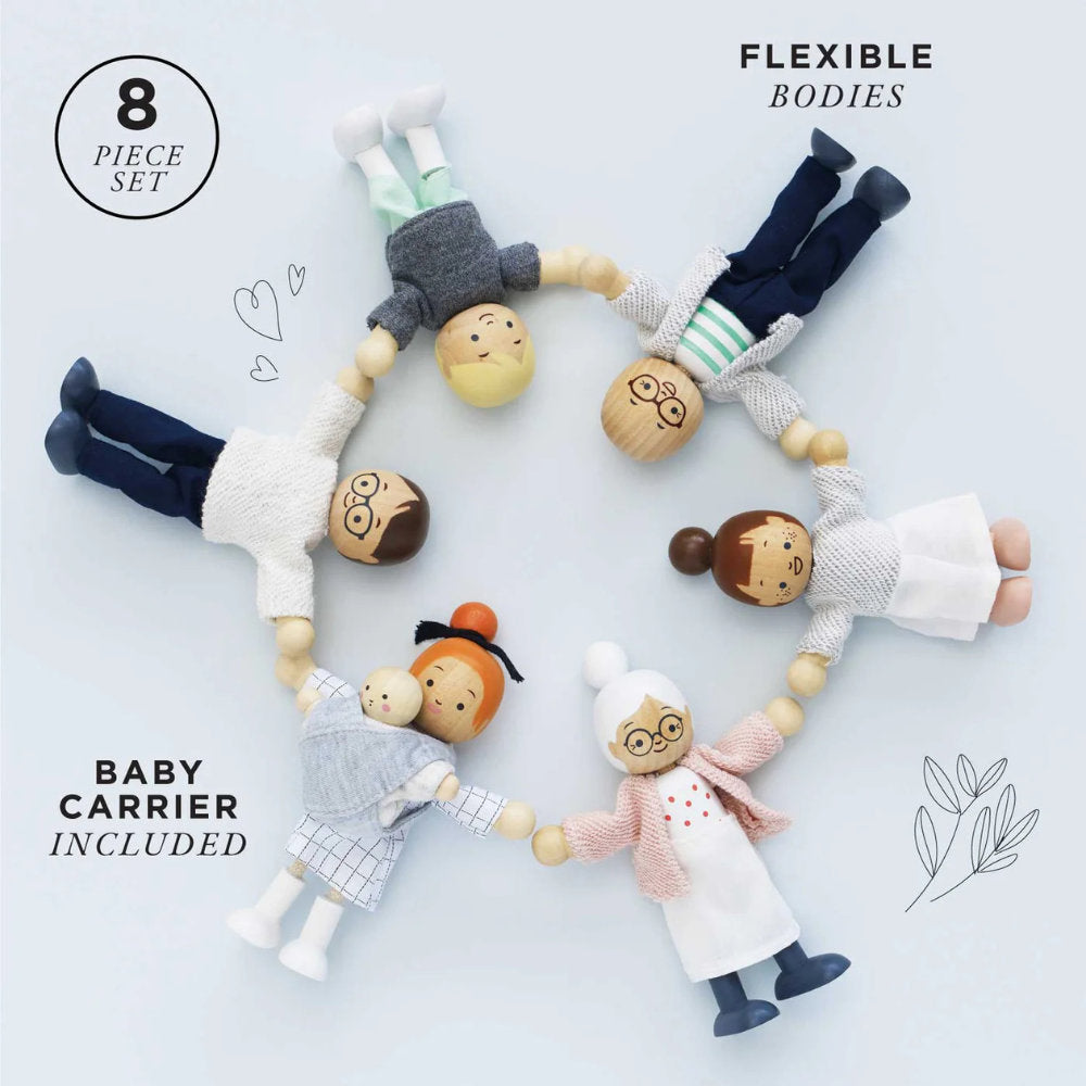 Dolls House Family 8pc
