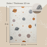 Hakuna Matte Cloud Soft Children’s Carpet: Happy Planets 2.0 x 1.5m