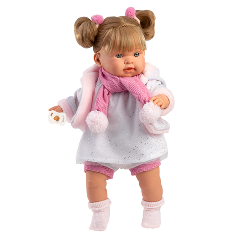 Llorens - Baby Girl Doll w Crying Mechanism & Clothing: Alexandra 42cm