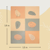 Hakuna Matte XXL Foam Play Mat: Jungle Sunset 6pc