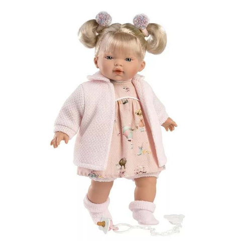 Llorens - Baby Girl Doll with Crying Mechanism, Clothing & Accessories: Aitana 33cm
