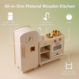 Modern Kitchen with Fridge 16pc