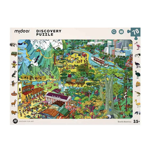 Big World Small World: Amazon-Themed Discovery Puzzle 70pc