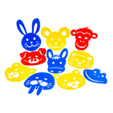 Animal Face Mask Stencils 10pc