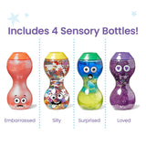 Express Your Feelings® Sensory Bottles - Embarrassed, Silly, Surprised, and Loved