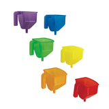 Colourful Funnels with Handle 6pc