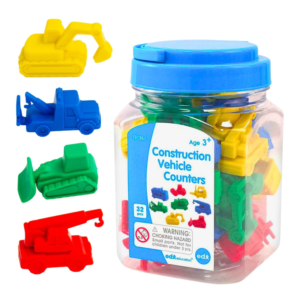 Construction Vehicles Counters 32pc