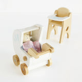 Dolls House Nursery & Baby Set 5pc