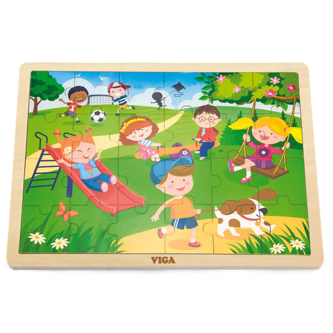 Framed Wooden Puzzle: Spring 24pc
