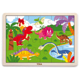 Framed Wooden Puzzle: Dinosaurs 24pc