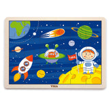 Framed Wooden Puzzle: Space Travel 24pc