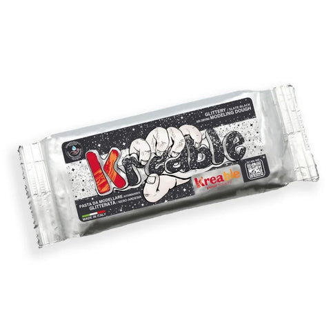 Glittery Slate-Black Modeling Dough 500g