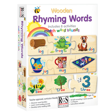 Wooden Rhyming Words