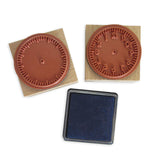 Clock Face Stamps 2pc