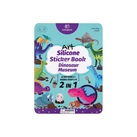 Silicone Sticker Book: Dinosaur Museum
