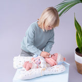 Llorens - Baby Girl Doll with Crying Mechanism, Clothing & Cushion: Mimi 42cm