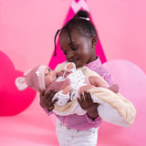 Llorens - Anatomically Correct Baby Girl Doll w Outfit & Cushion: Nica 40cm