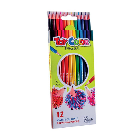 Wooden Hexagonal Pencils 12 Colours