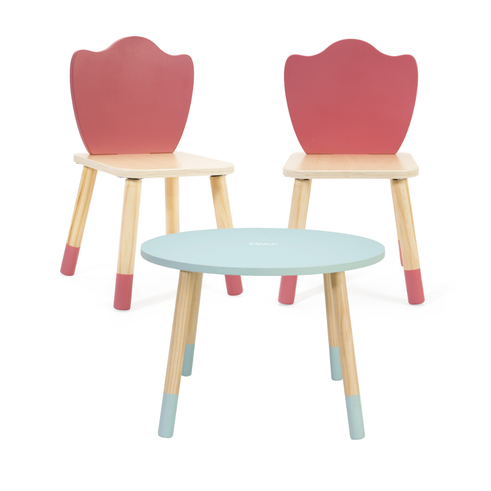 Grace Table & Chair Set: 2 Tulip Chairs