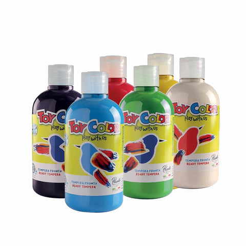 Colourbox 6 Bottles Superwashable Tempera 500ml