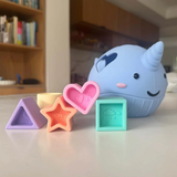 Narwhal Shape Sorter Pastel