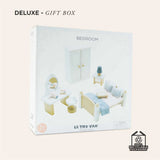 Wooden Dolls House Bedroom 19pc