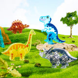 Colourful Magnetic Tiles: Jurassic Adventure 48pc