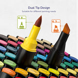Let's Paint! Oil-based Dual Tip Marker 120 Colours