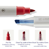 Translucent Dual Tip Markers: 6 Colours