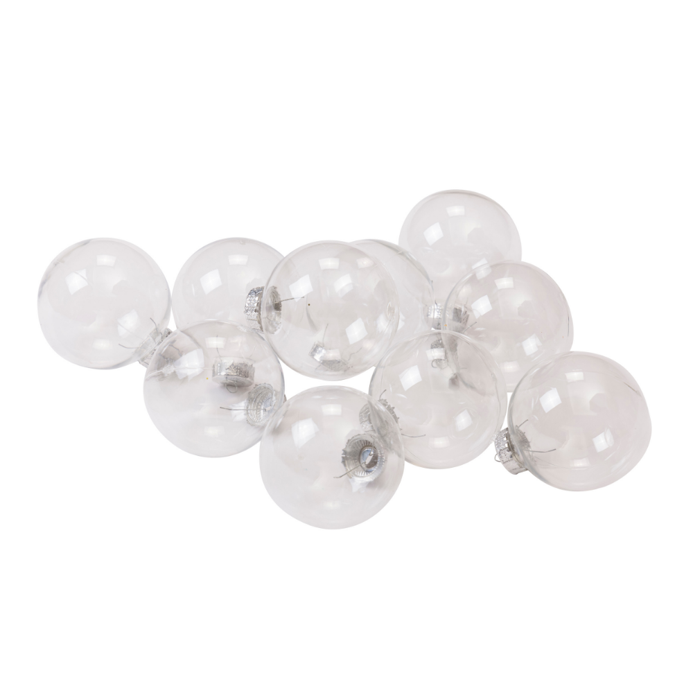 Fillable Acrylic Baubles 10pc